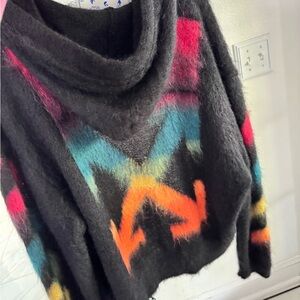 Off-White Multicolor Patterned Cardigan